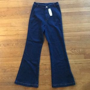 Extra high waist boot cut jean